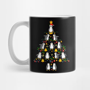 Penguins Christmas Tree Mug